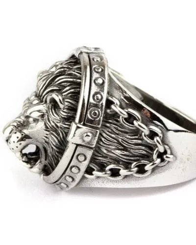 LION HEAD STEEL RING