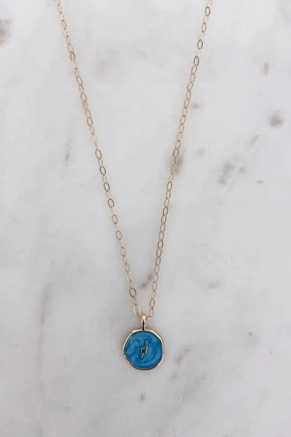 MAC & RY JEWELRY - ENAMEL CHARM NECKLACE