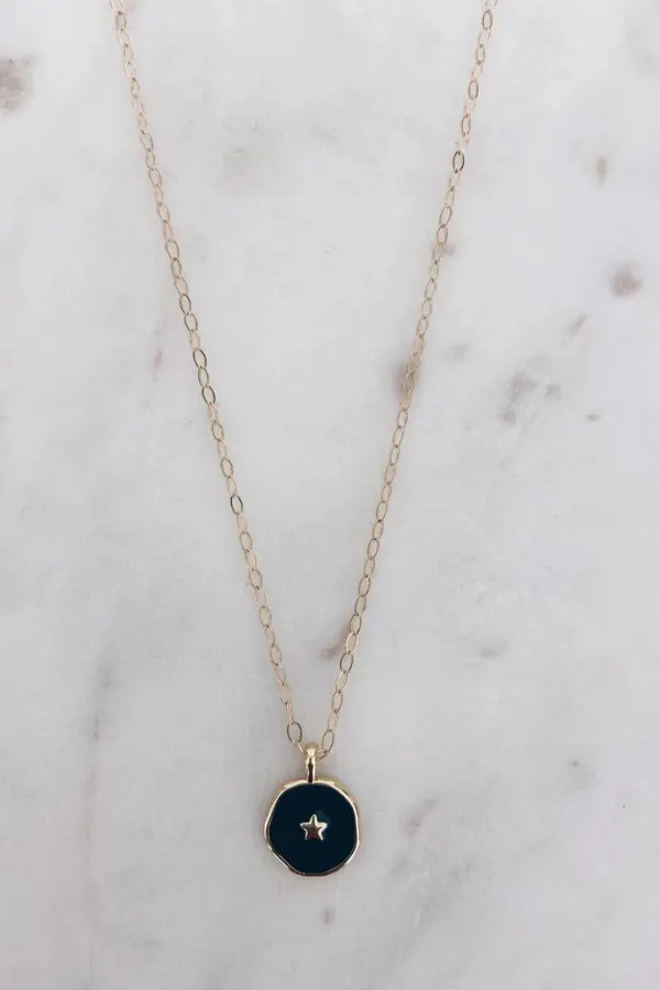MAC & RY JEWELRY - ENAMEL CHARM NECKLACE