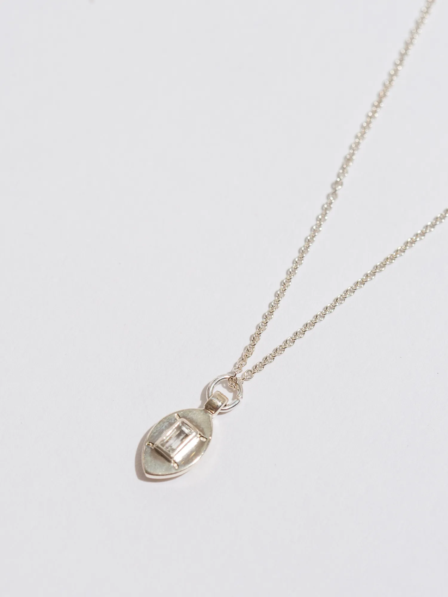 Monica Topaz Teardrop Pendant Necklace