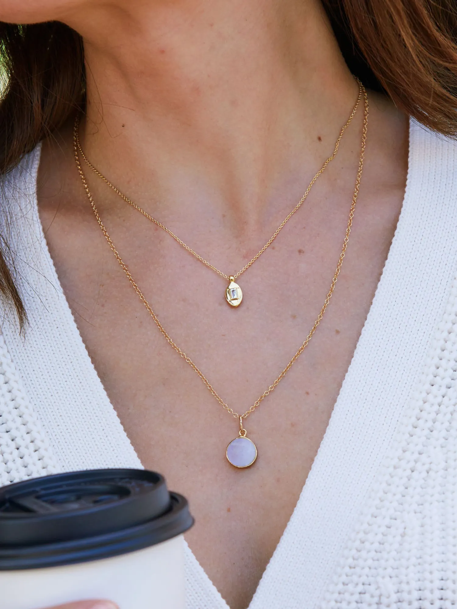 Monica Topaz Teardrop Pendant Necklace
