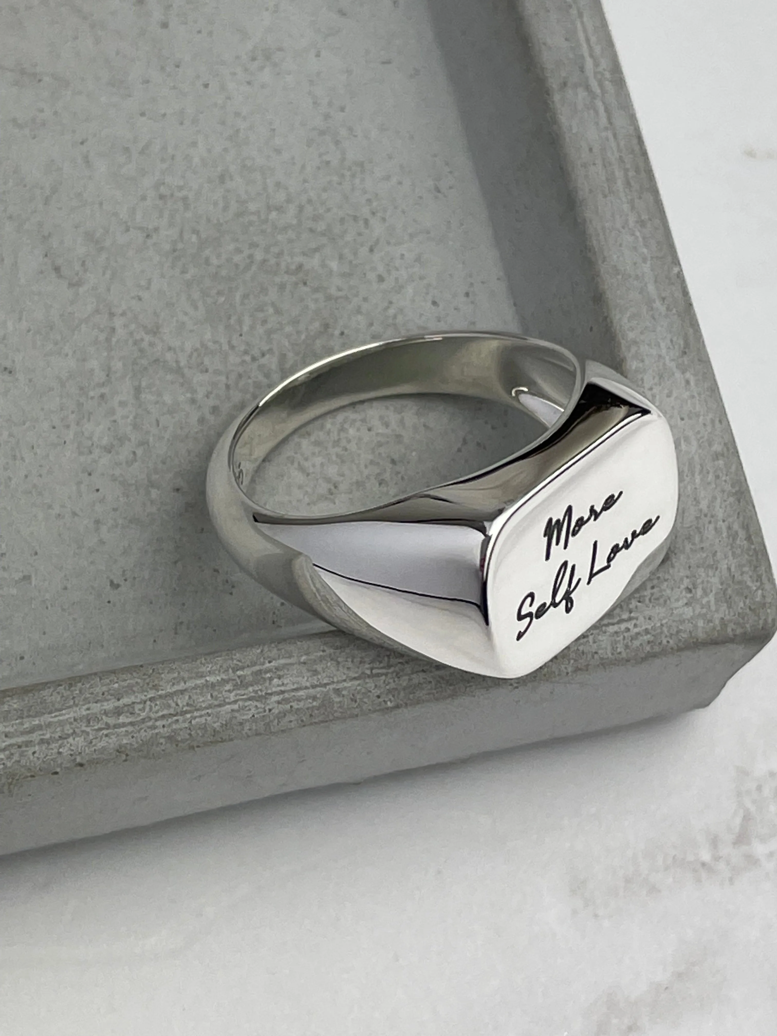 More Self Love Signet Ring