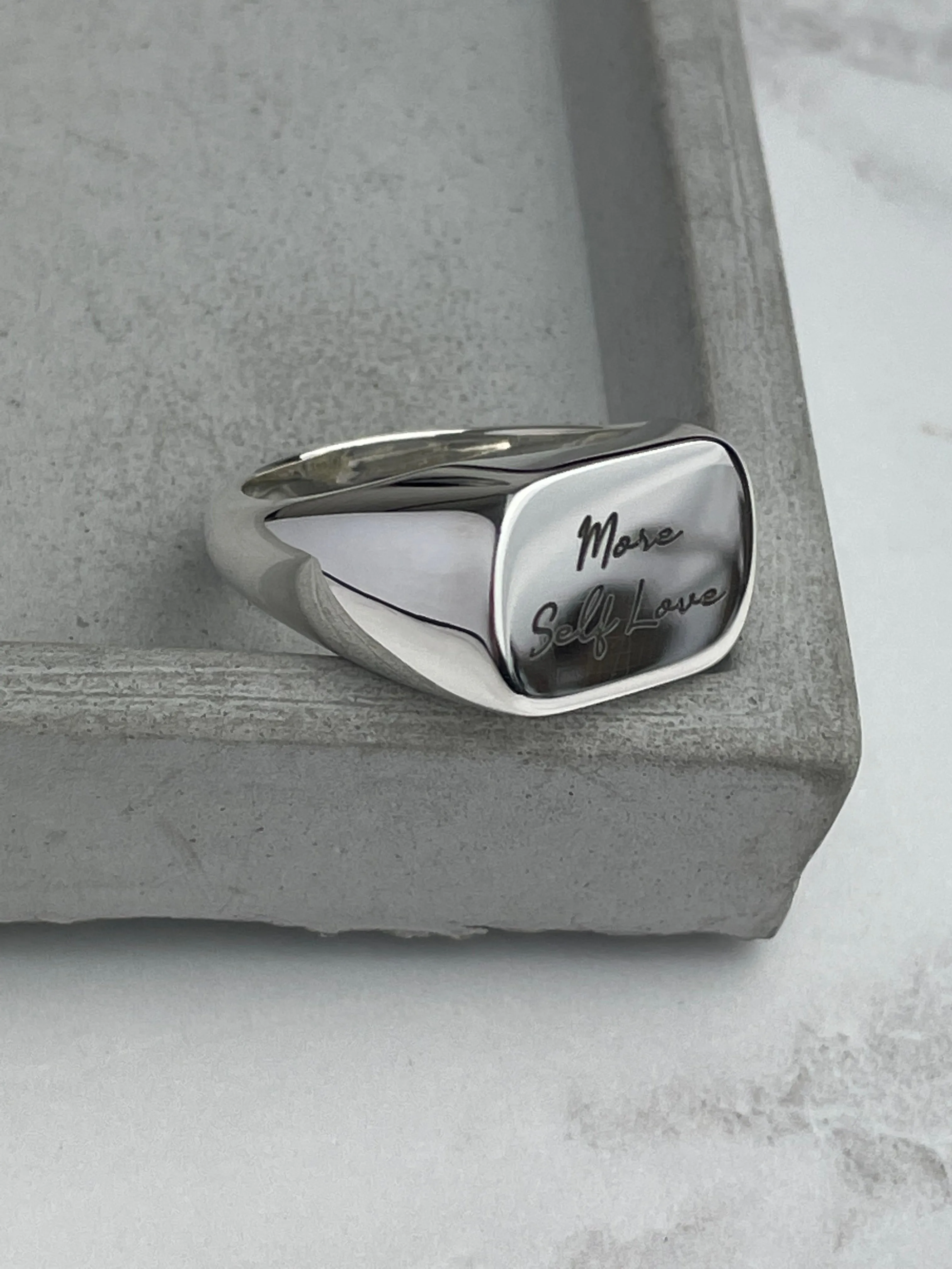 More Self Love Signet Ring
