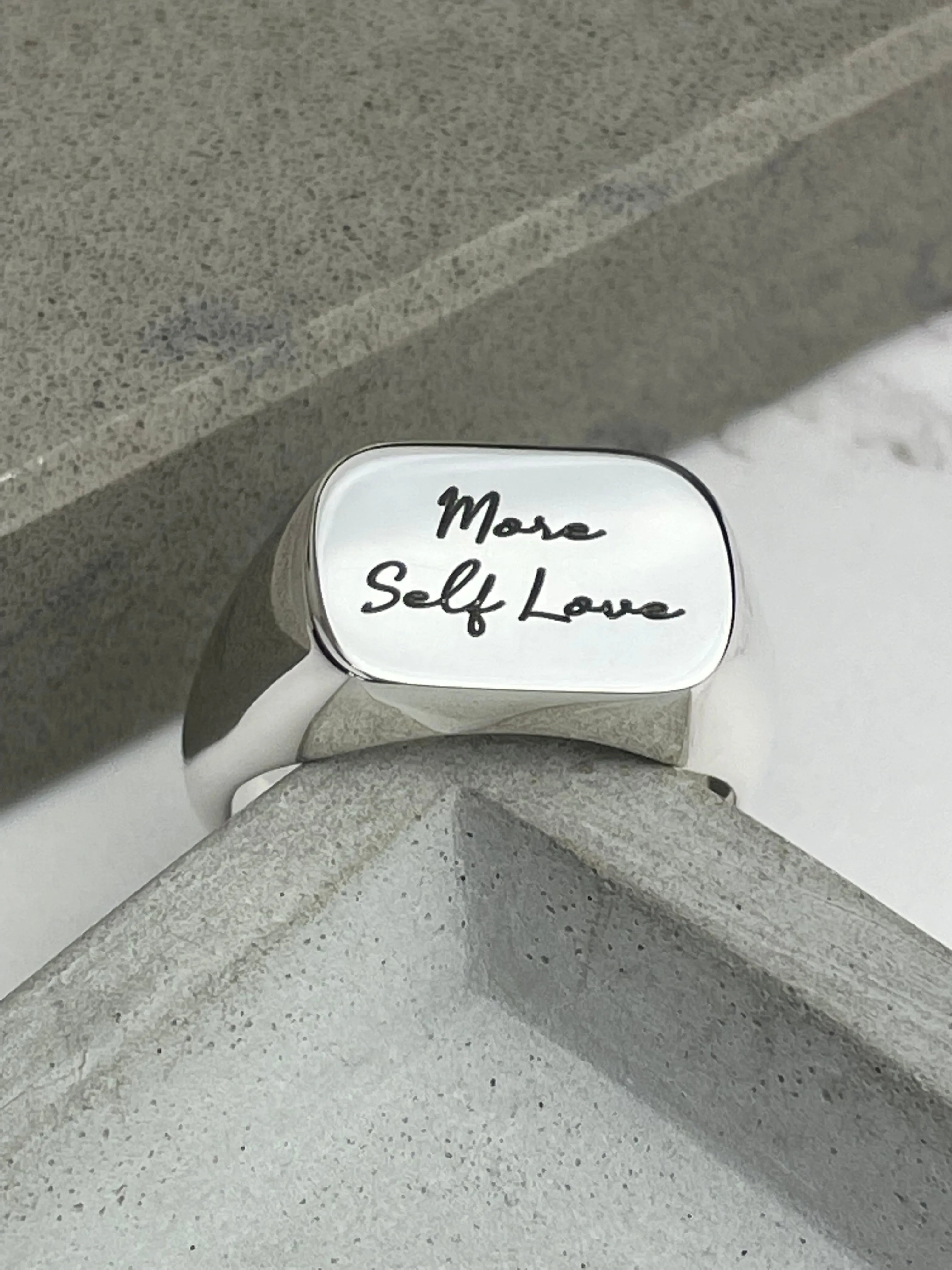 More Self Love Signet Ring