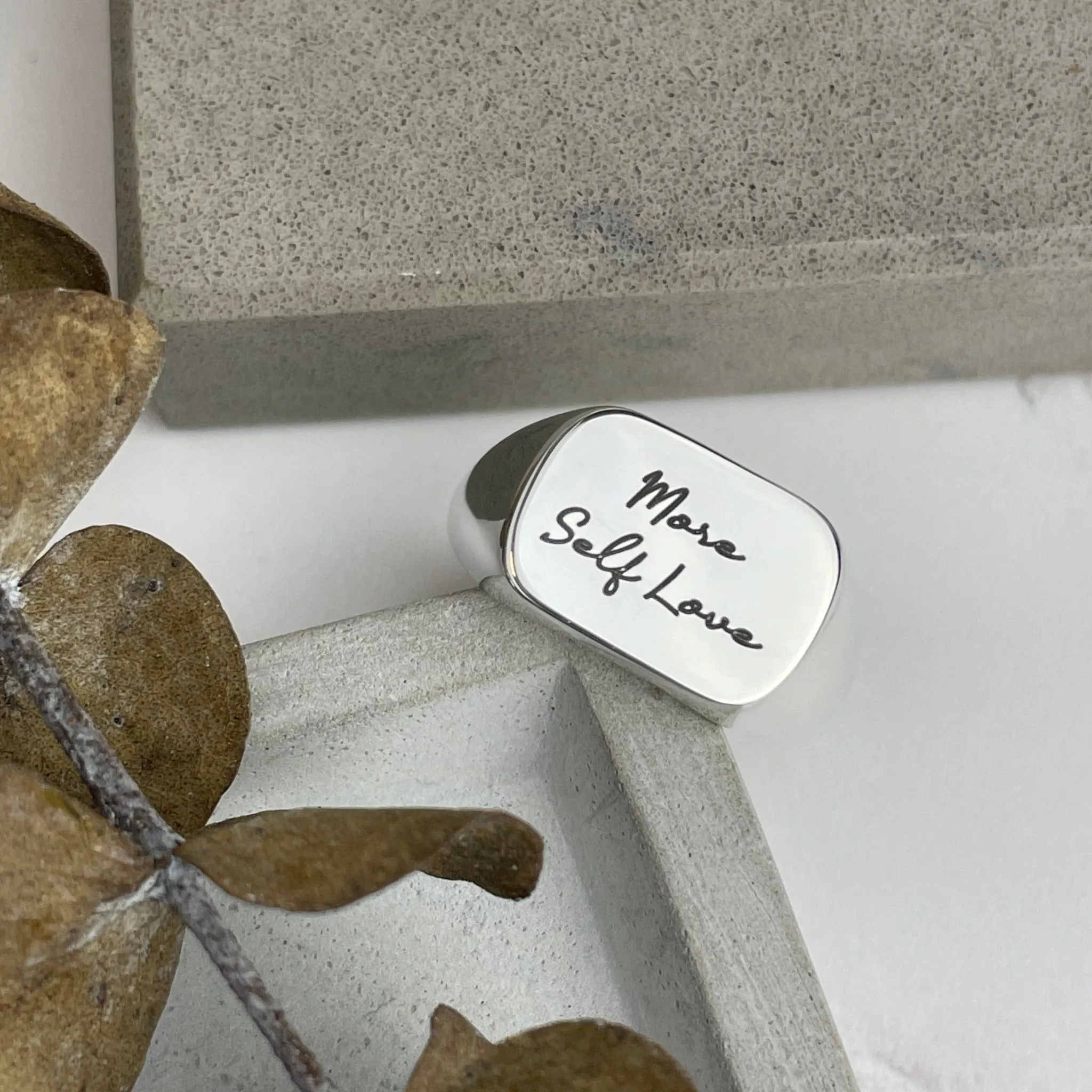 More Self Love Signet Ring