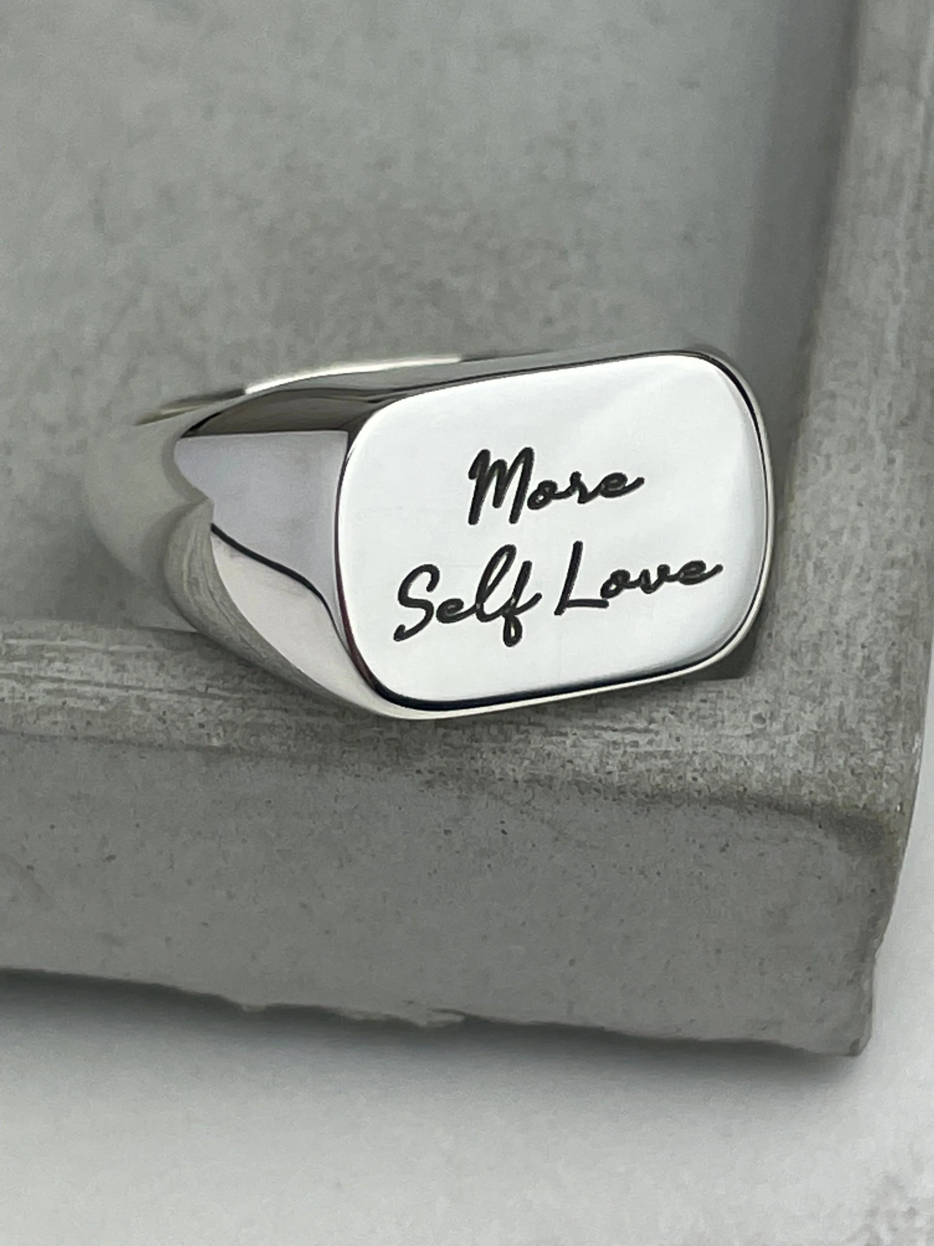 More Self Love Signet Ring