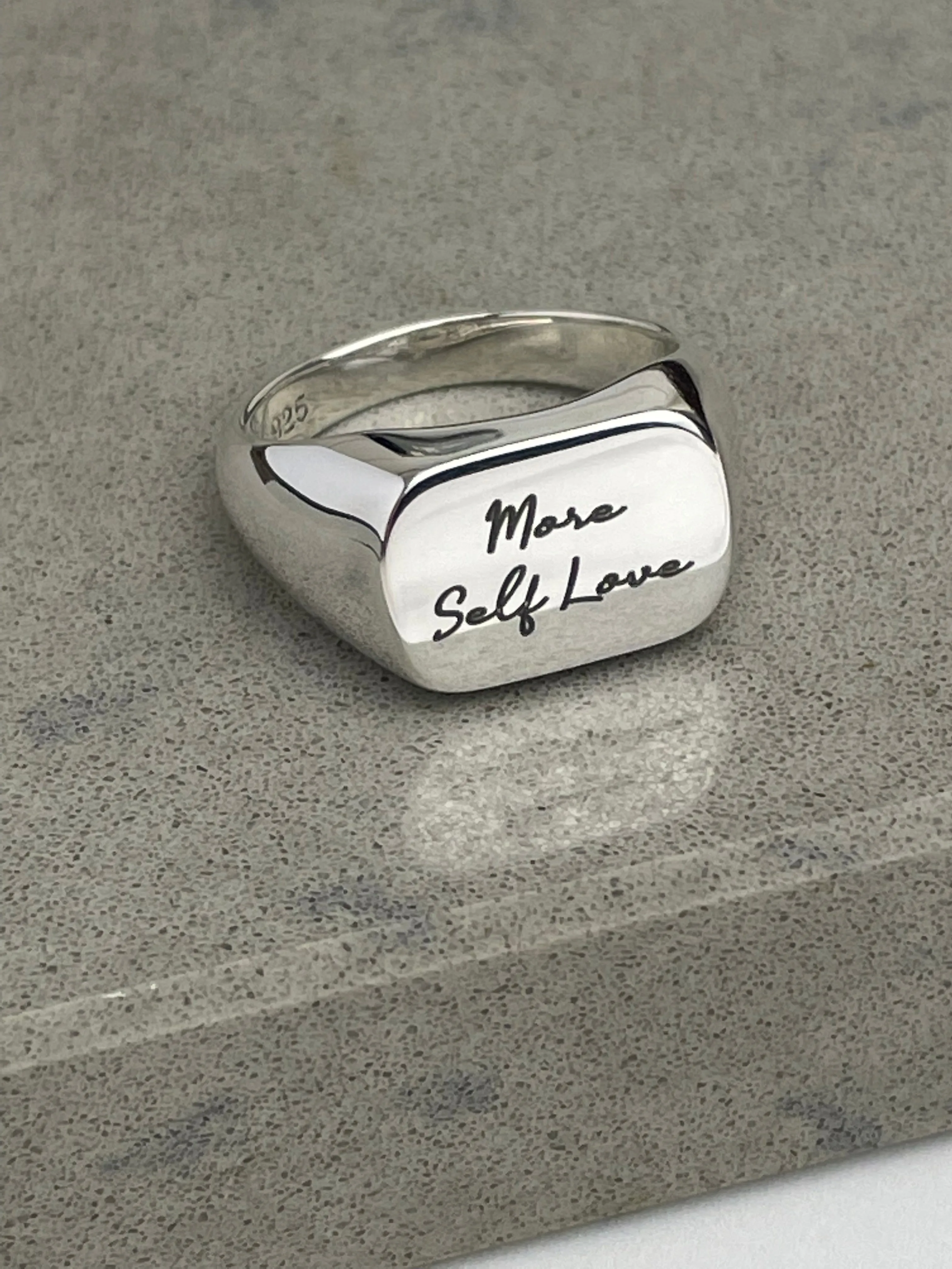 More Self Love Signet Ring
