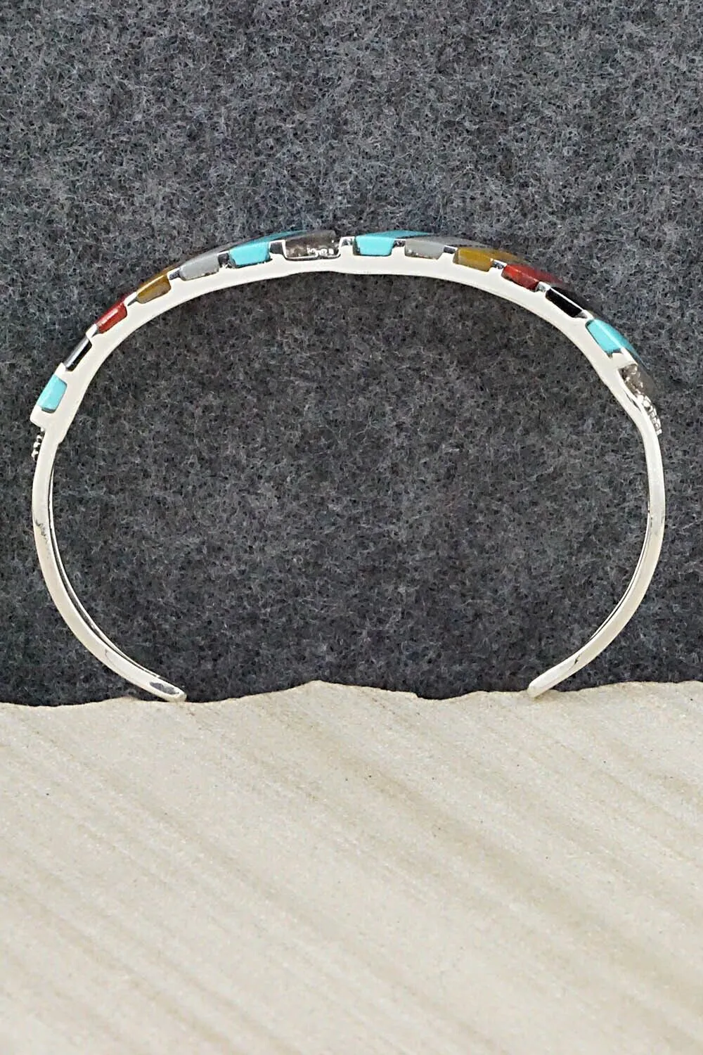 Multi Stone & Sterling Silver Bracelet - Fabian Sheyka