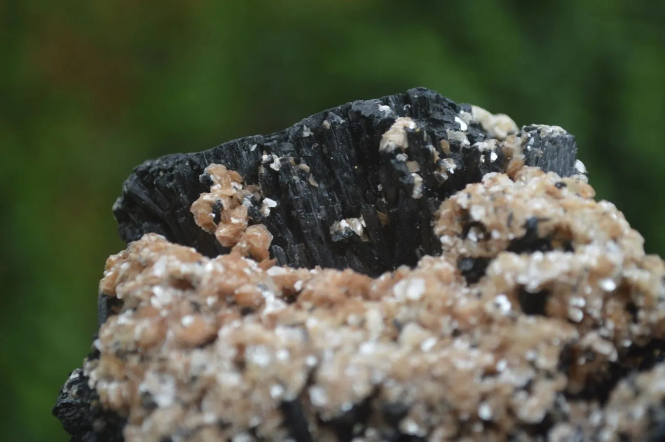 Natural Schorl Black Tourmaline & Smokey Quartz Specimens x 2 From Erongo Mountains, Namibia