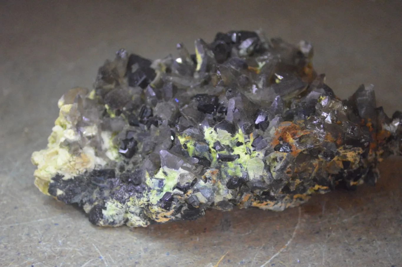 Natural Schorl Black Tourmaline & Smokey Quartz Specimens x 2 From Erongo Mountains, Namibia