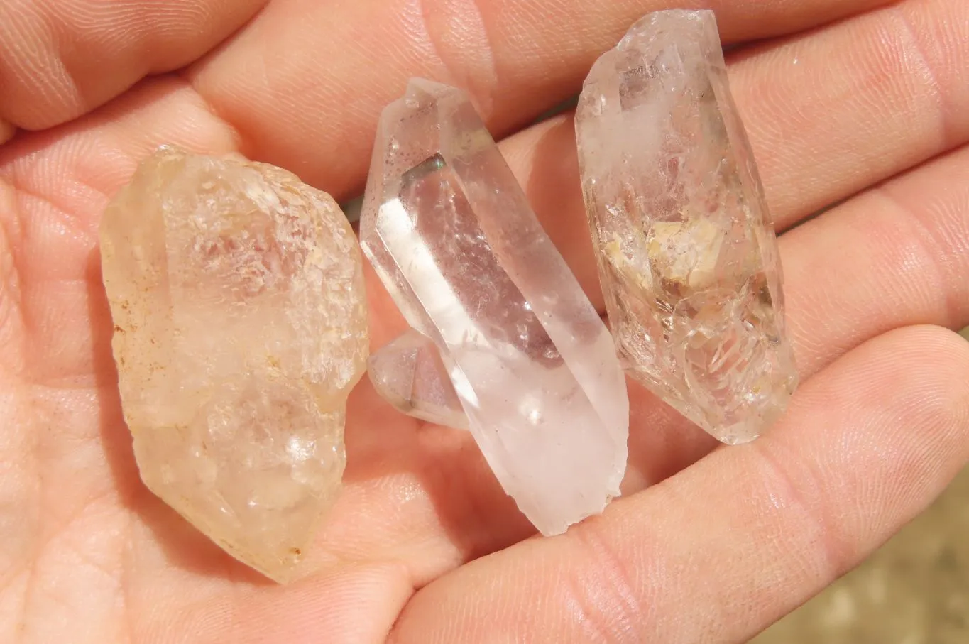 Natural Smokey Amethyst Quartz Crystals x 57 From Brandberg, Namibia