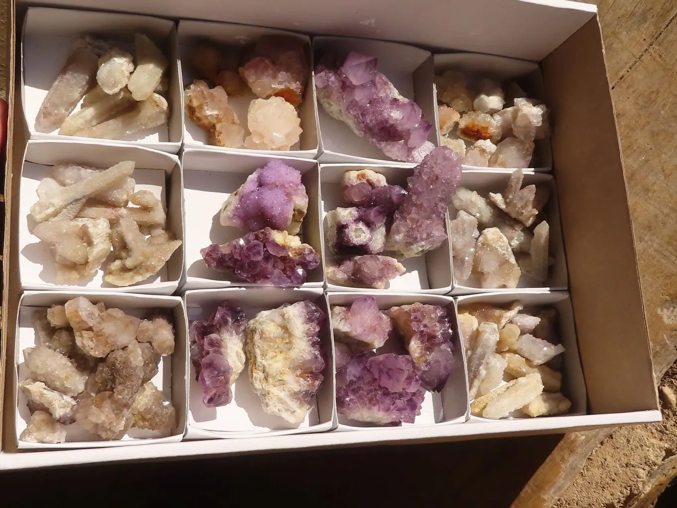 Natural Spirit Amethyst Quartz Specimens x 58 From Boekenhouthoek, South Africa