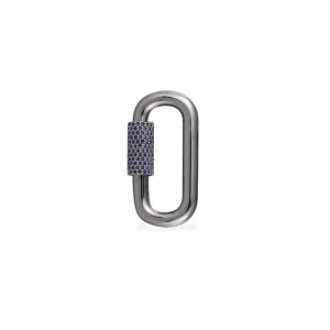 Navy Chain Link (Clippable) -  Dark Grey Silver