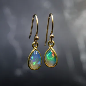 NEW! Opal Earrings with 18k Gold by Margaret Solow