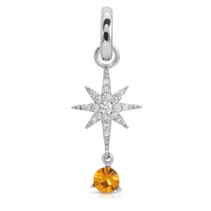 November Topaz Birthstone Charm - Star (Rewards Store)