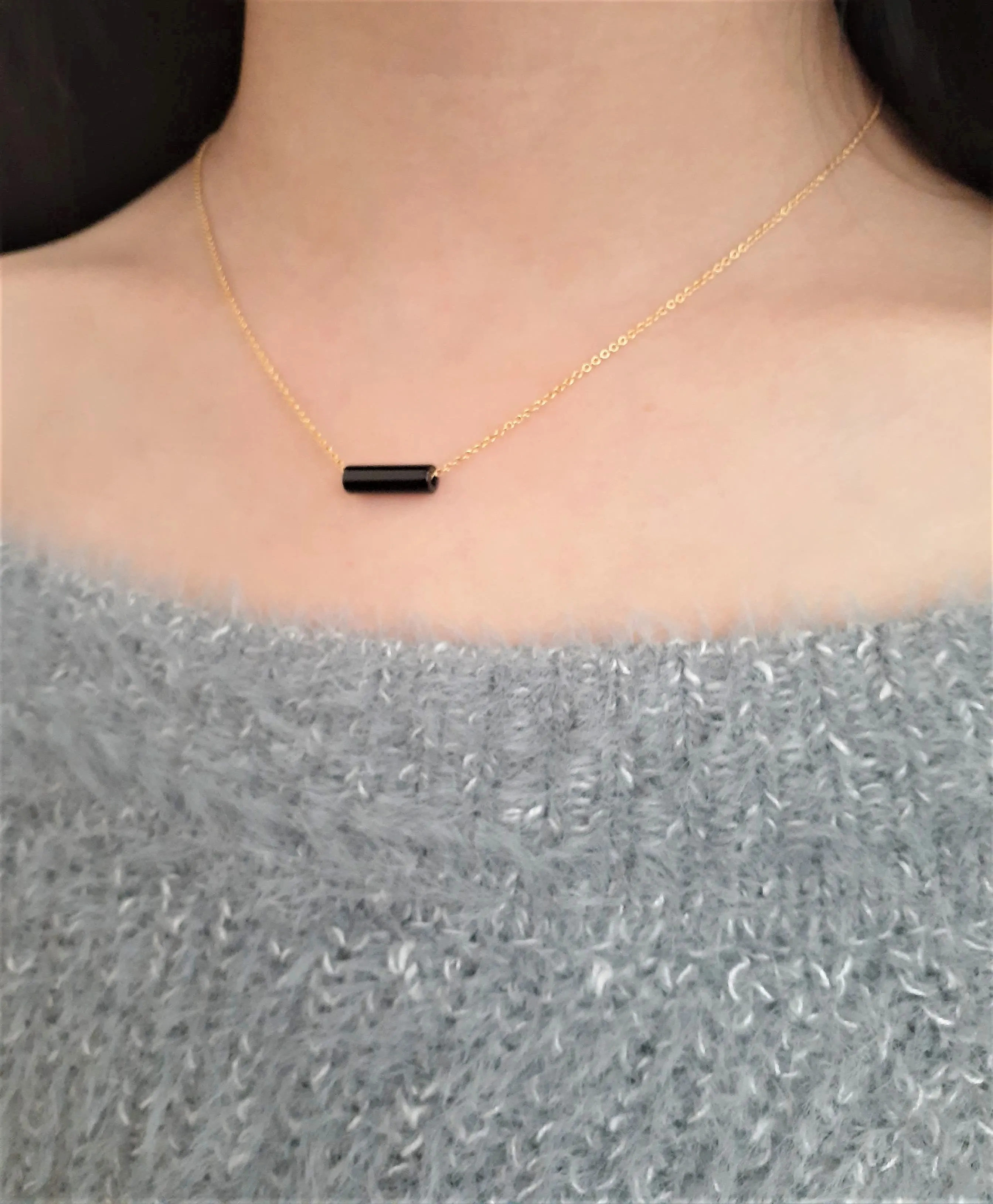 Onyx Fidget Necklace