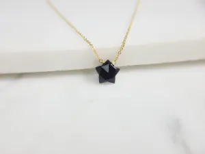 Onyx Star Necklace