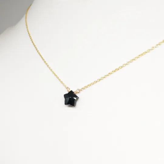 Onyx Star Necklace