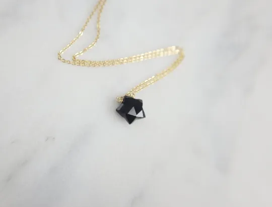 Onyx Star Necklace