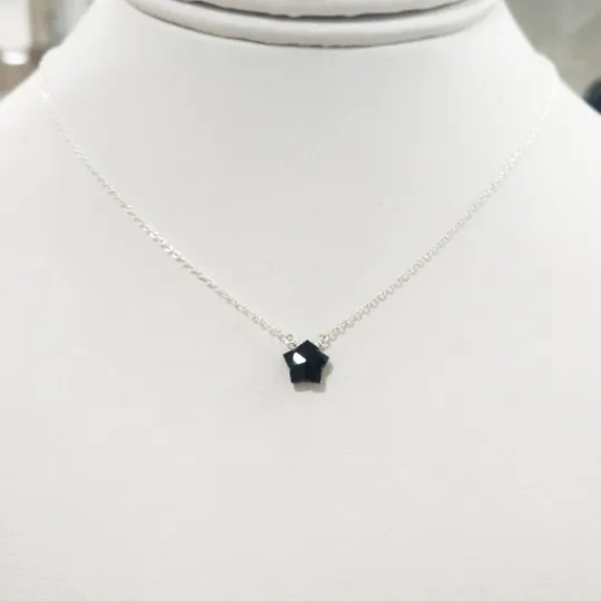 Onyx Star Necklace