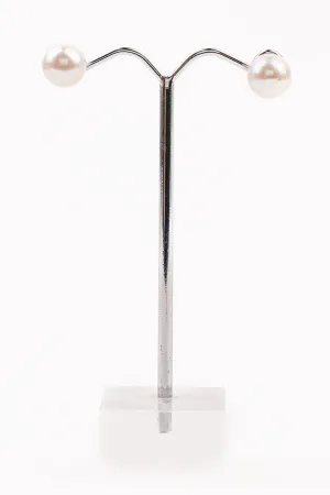 Pearl Studs - P53 9mm White
