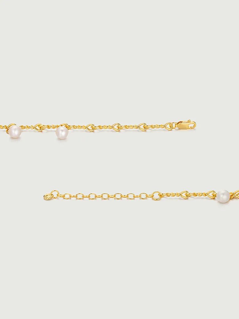Pearl Twist Link Bracelet