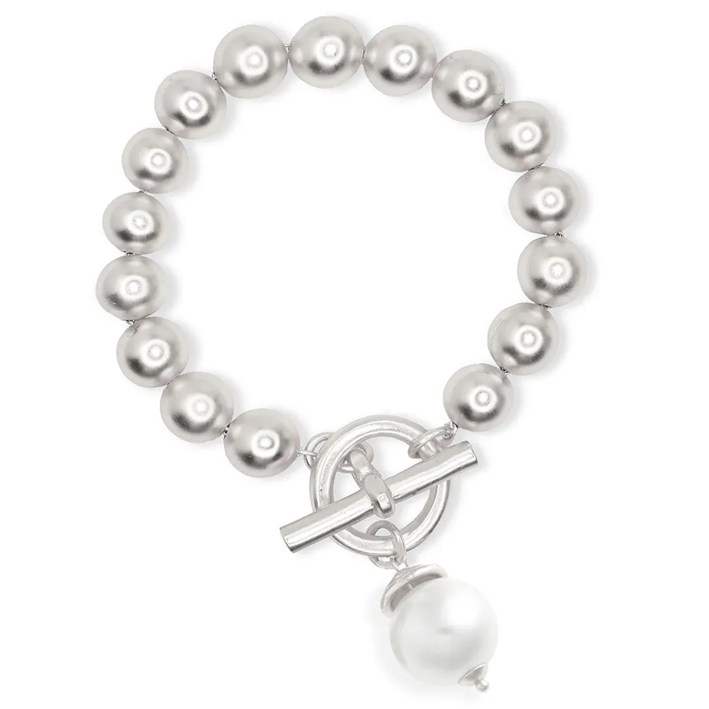 Pearl X Beaded Chain Bracelet