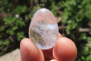 Polished Girasol Pearl Quartz Gemstone Eggs x 20 From Madagascar