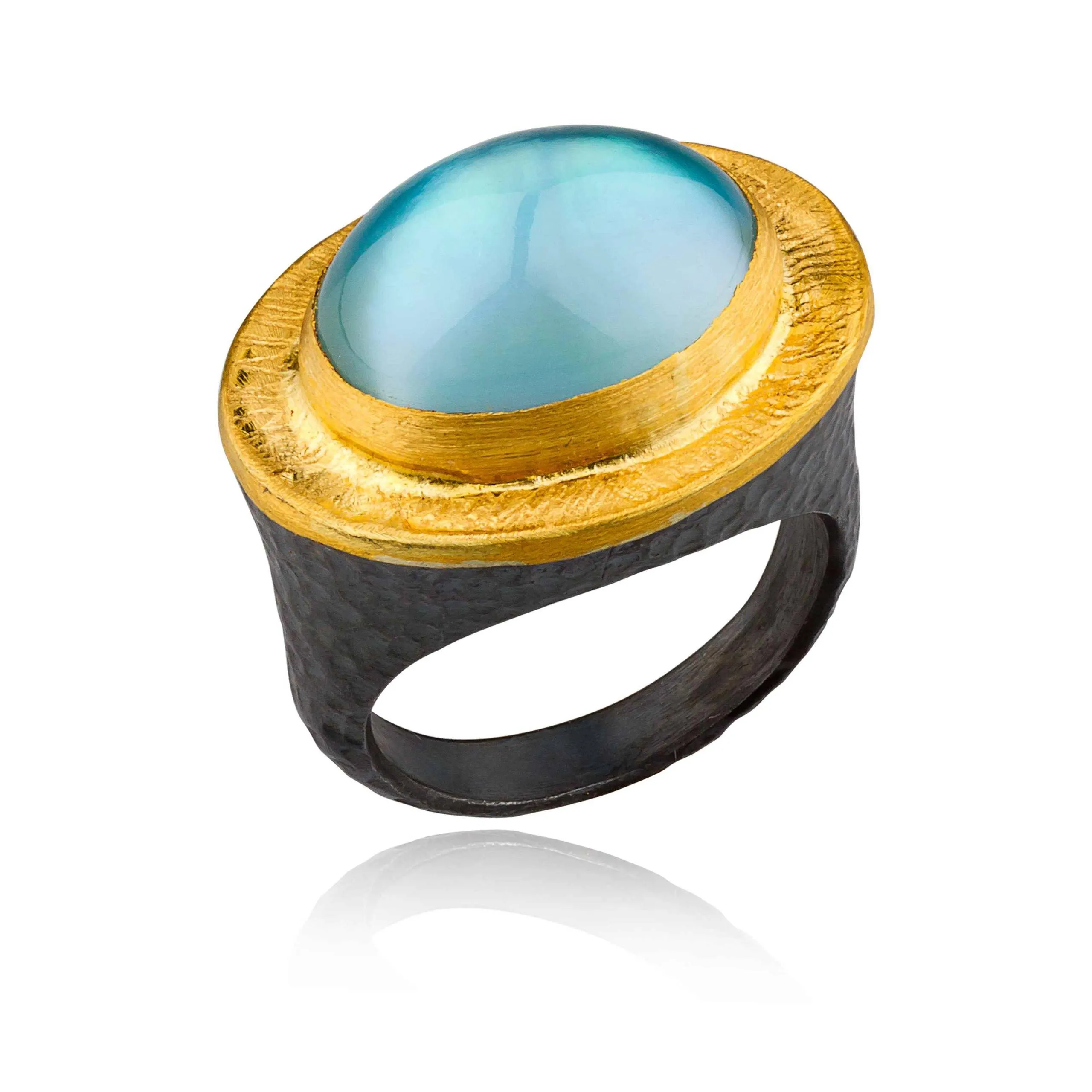 Pompei Ring with Blue Topaz