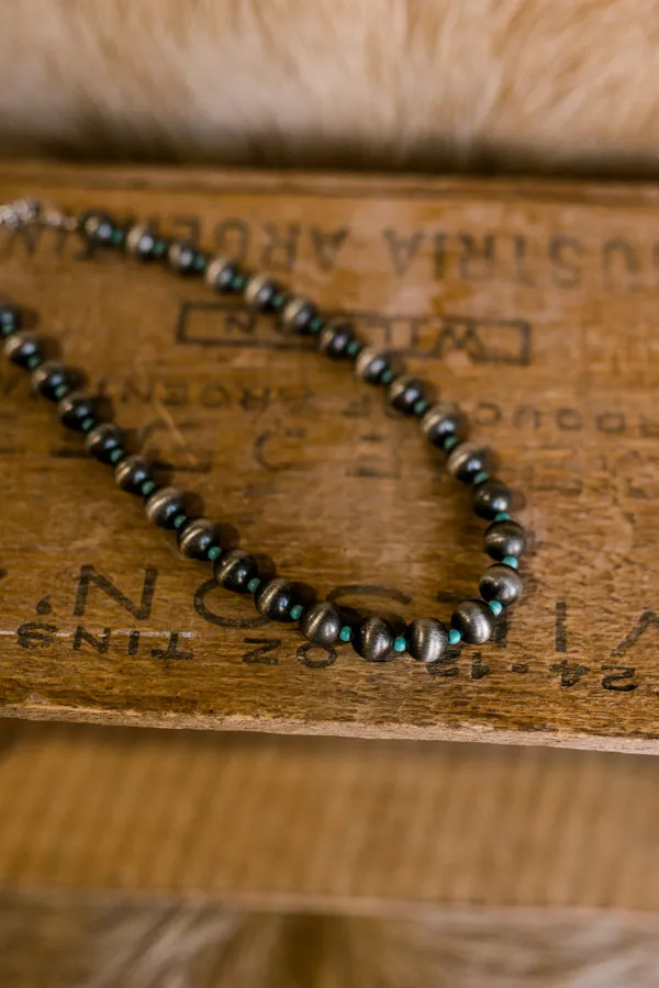 Pow Sugar Faux Navajo Pearl & Turquoise Necklace