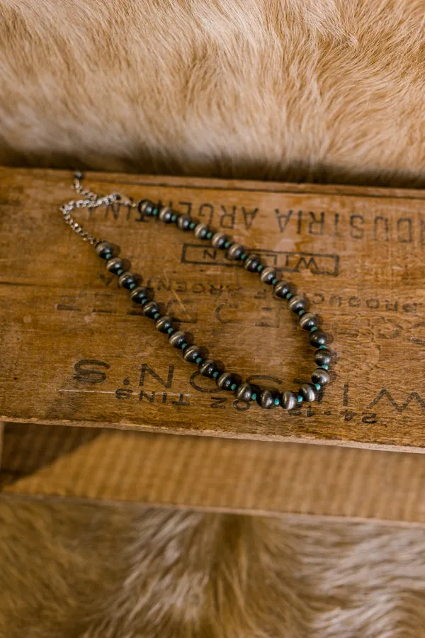 Pow Sugar Faux Navajo Pearl & Turquoise Necklace