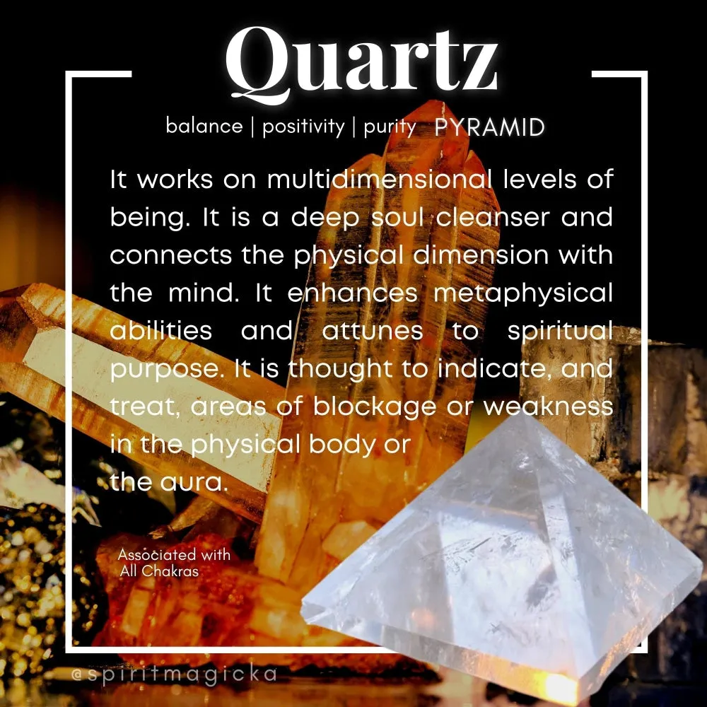Quartz Pyramid - Medium