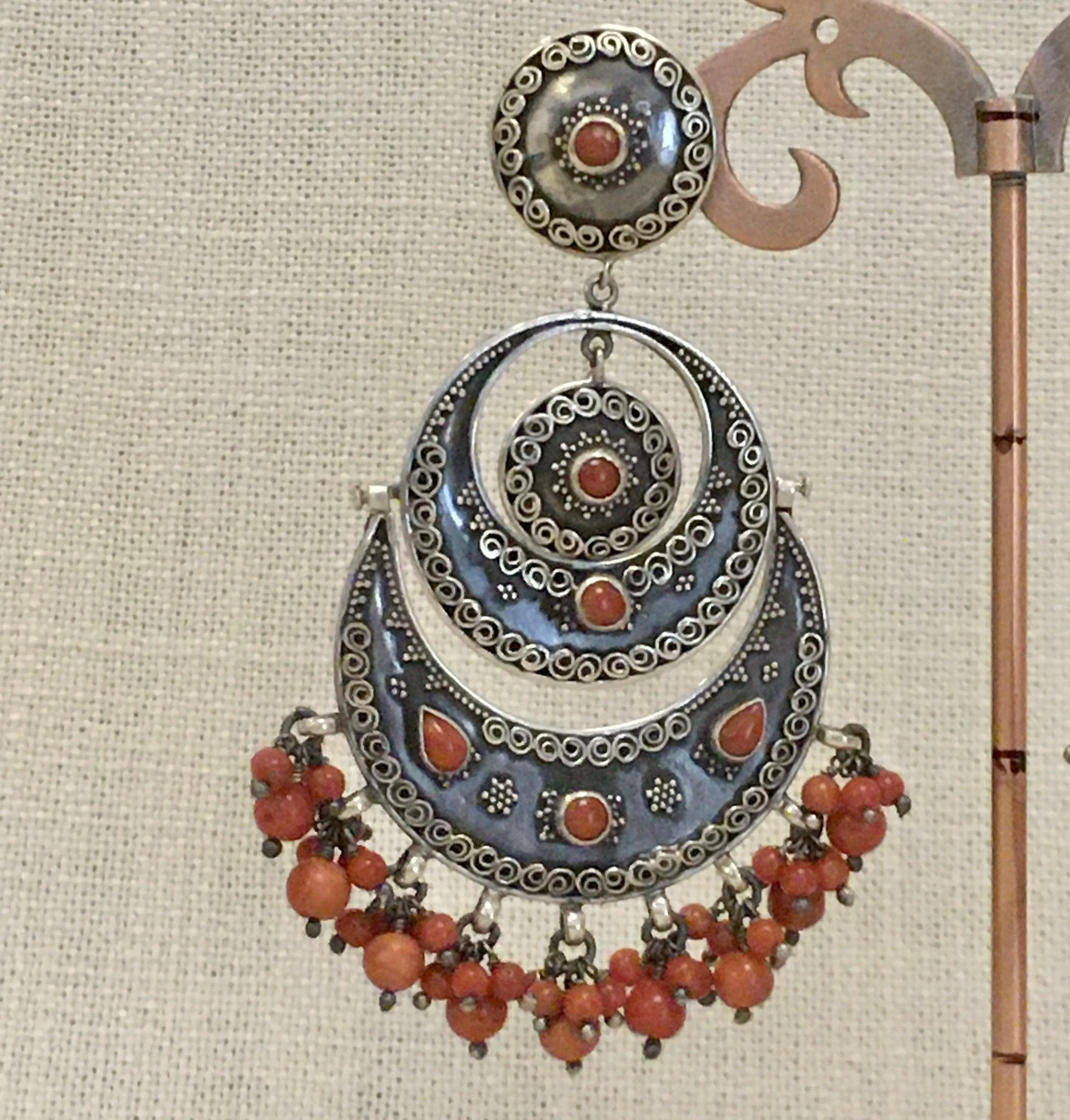 Real Coral Earrings