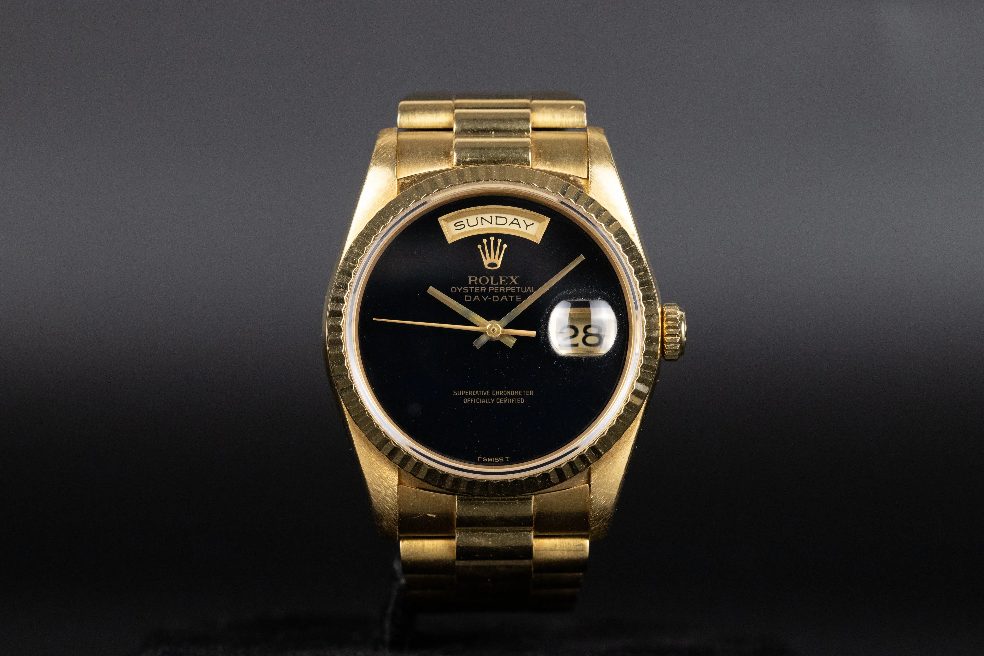 Rolex<br>18238 DayDate 36 Onyx Dial
