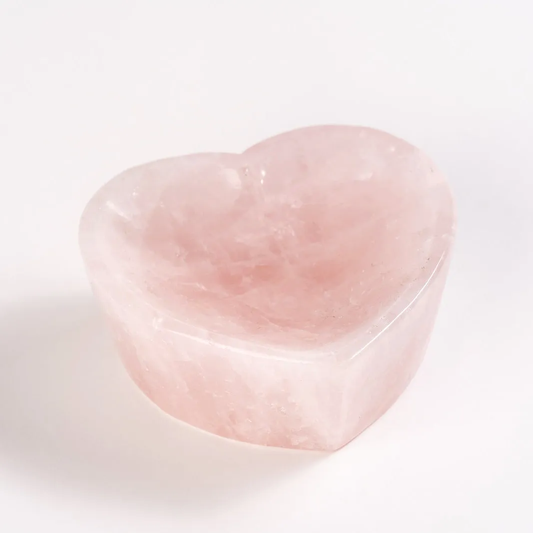 Rose Quartz Heart Bowl