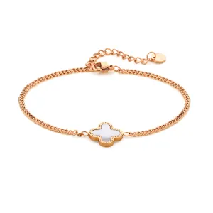 Seashell blossom bracelet rosé gold