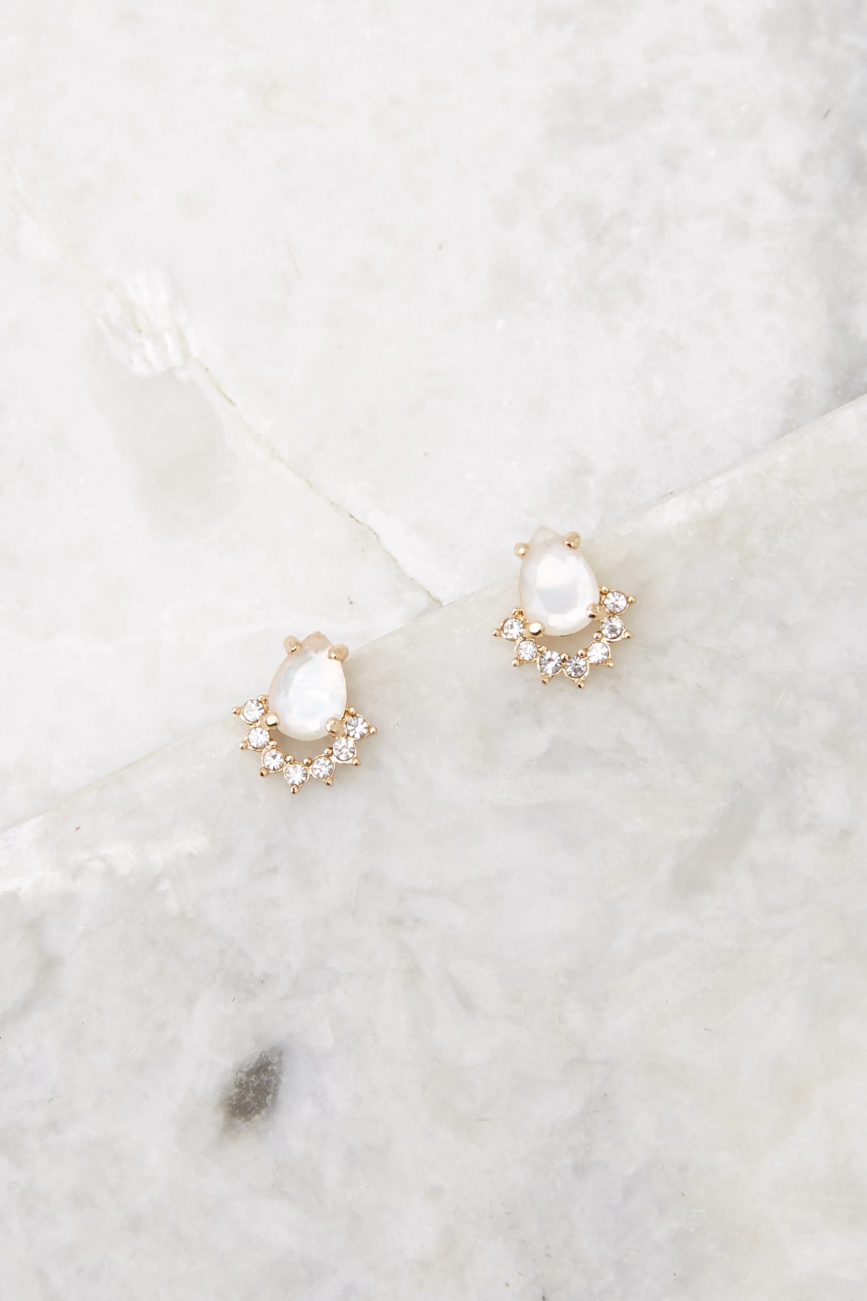 She's A Gem Opal and Gold Earrings