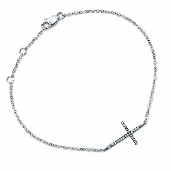Sideways Cross Bracelet
