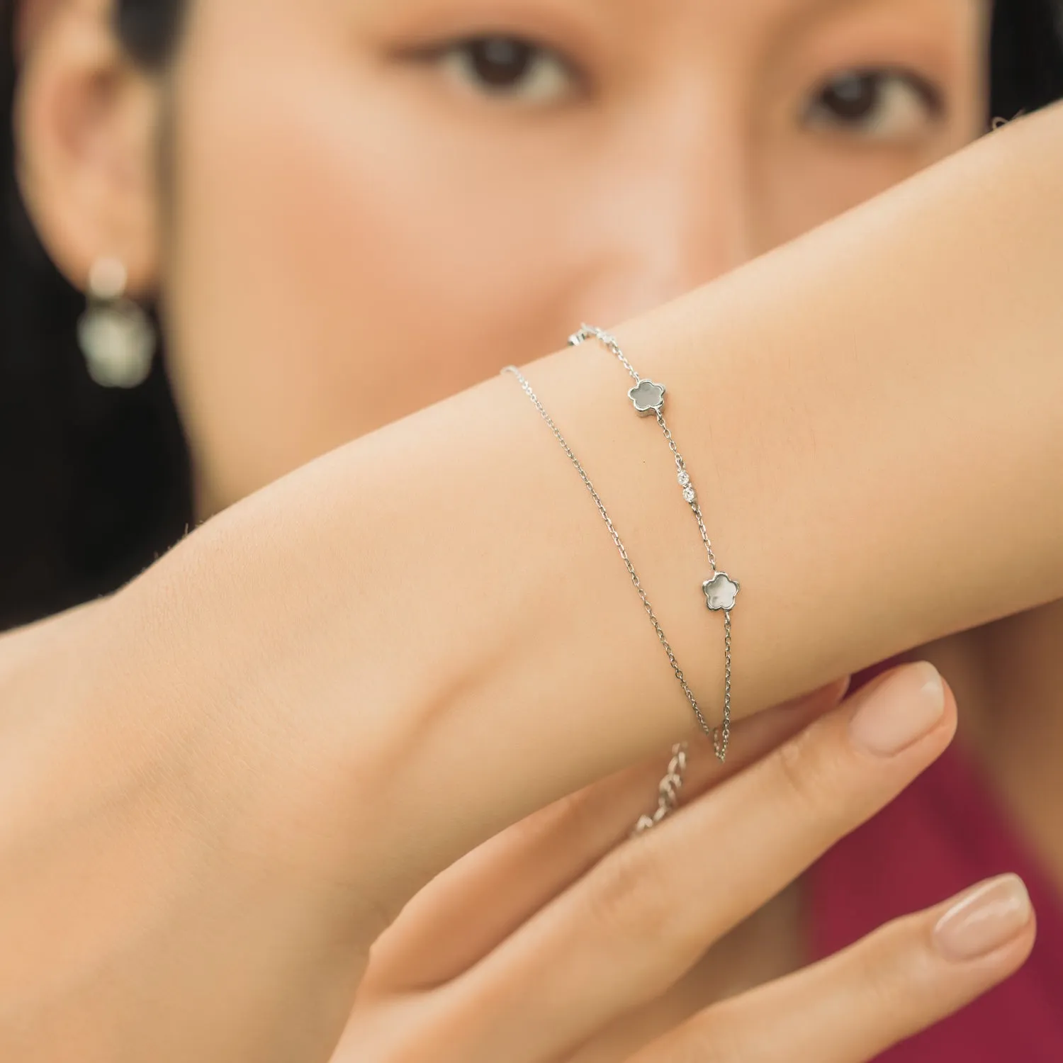 Silver Cerise Bracelet