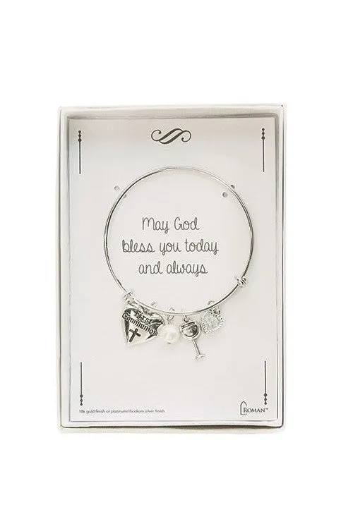 Silver First Communion Bracelet - LI12737