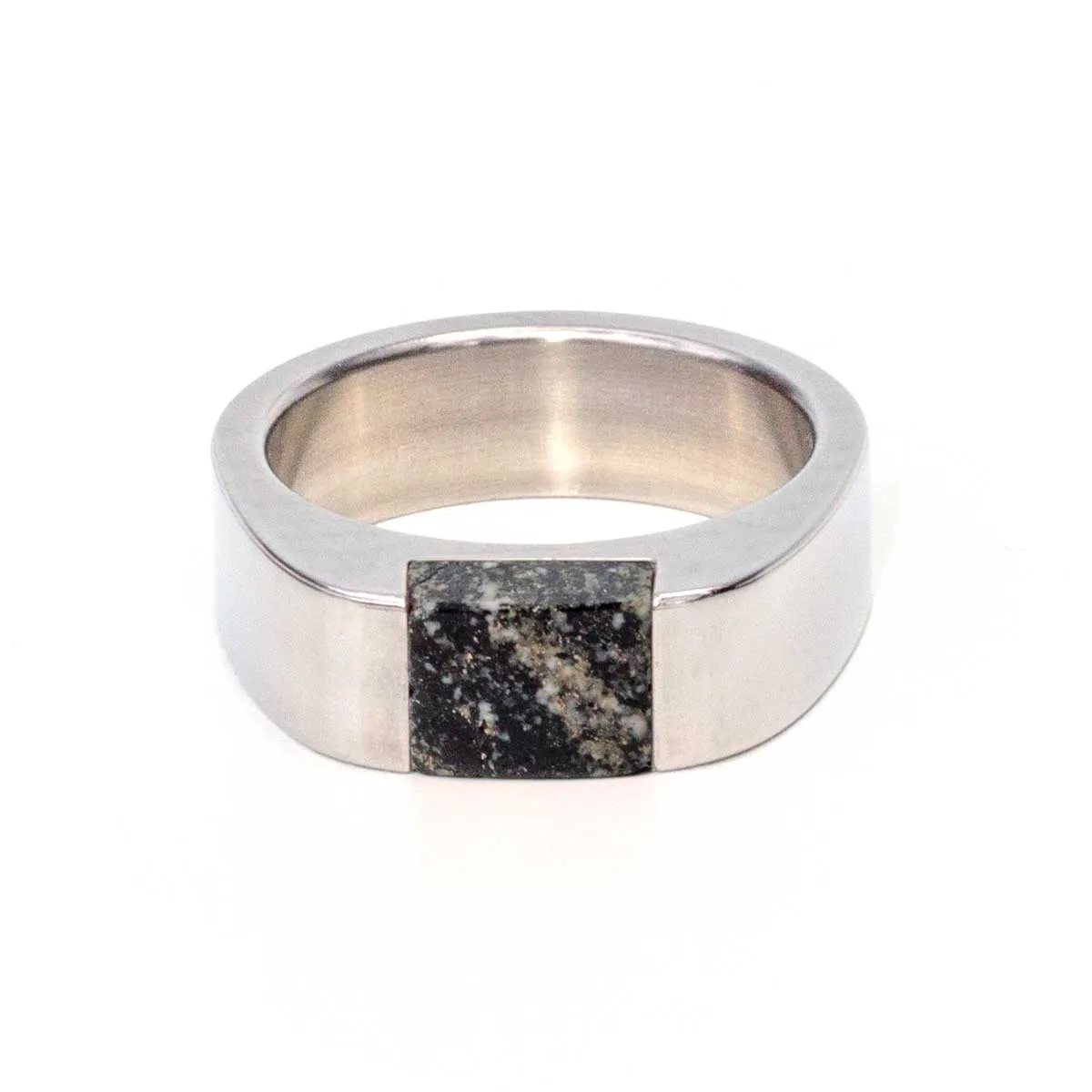 Silver Stainless Steel Signpost Signet Ring - Bring Your Own Stone