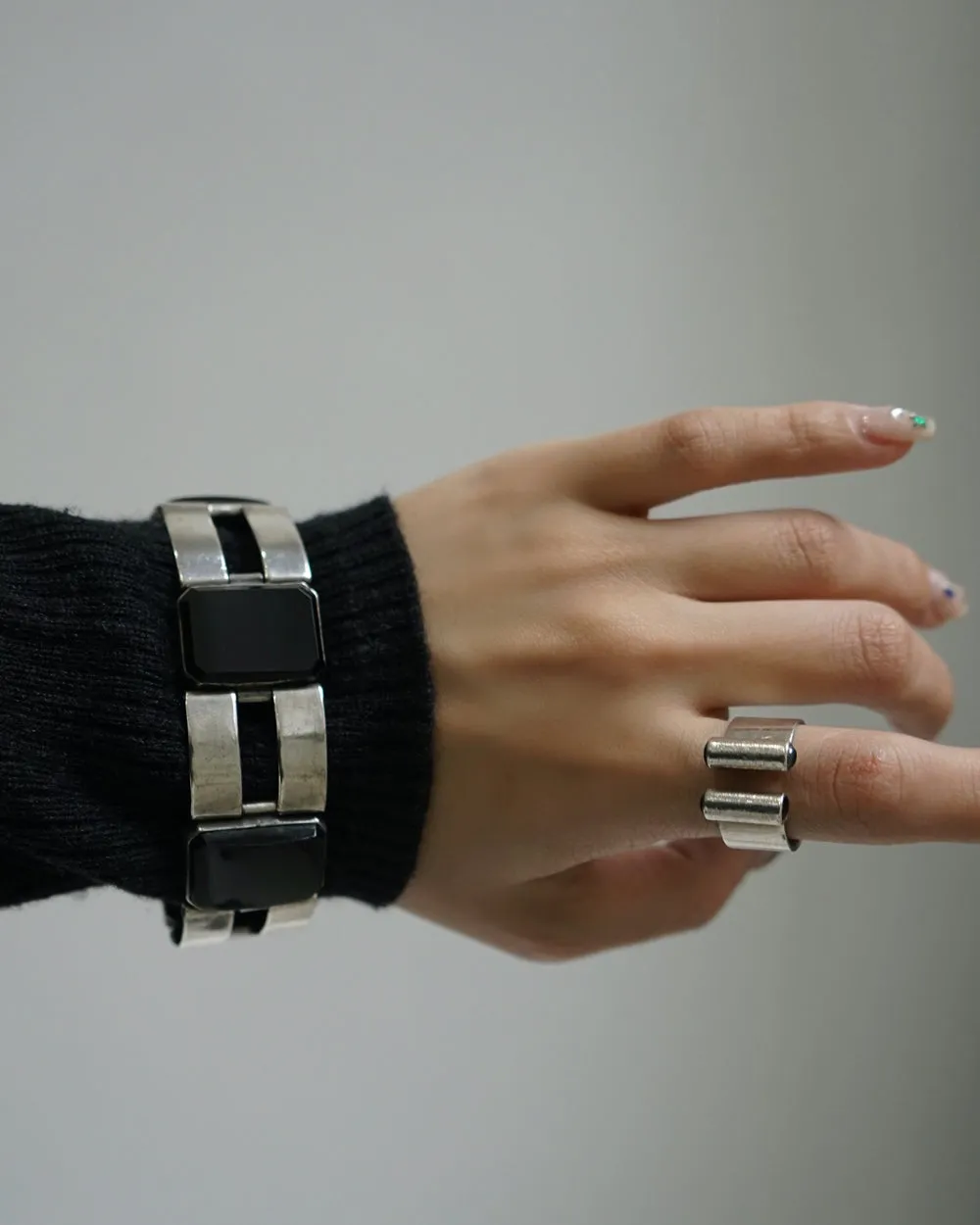 Silver x Onyx Bracelet