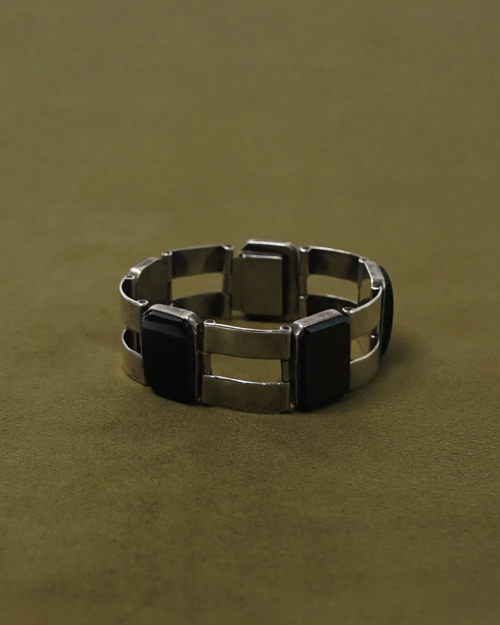 Silver x Onyx Bracelet