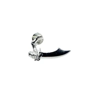 Skull curved dagger solo stud