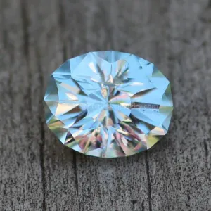 Sky Blue Topaz Oval Hand Cut Gemstone - Precision Cut 9x11mm Blue Topaz - Brazilian Topaz
