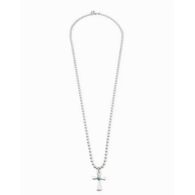 Spirit Turquoise Metal Natural Stone Necklace