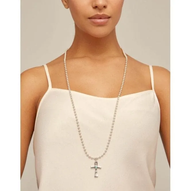 Spirit Turquoise Metal Natural Stone Necklace