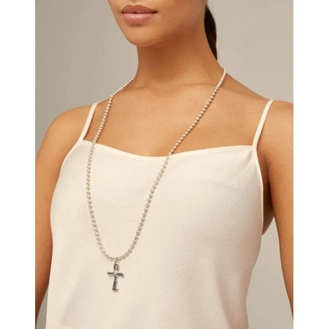Spirit Turquoise Metal Natural Stone Necklace