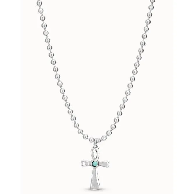 Spirit Turquoise Metal Natural Stone Necklace