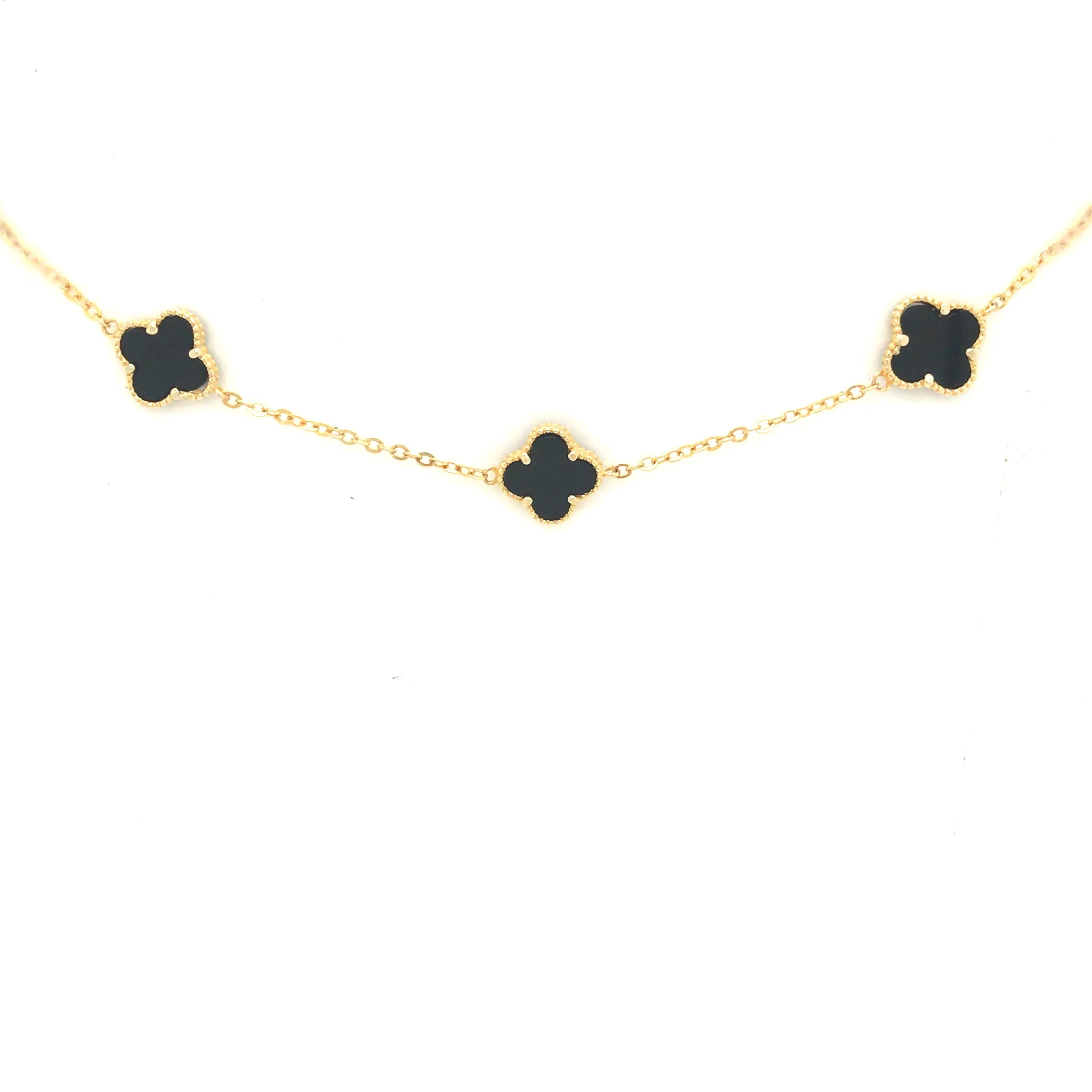 Sterling Silver Small Three Clover Bracelet